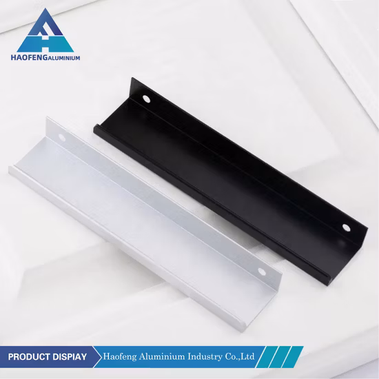 Perfil de aluminio de estilo moderno de fabricación de extrusión de mango de aluminio para muebles
